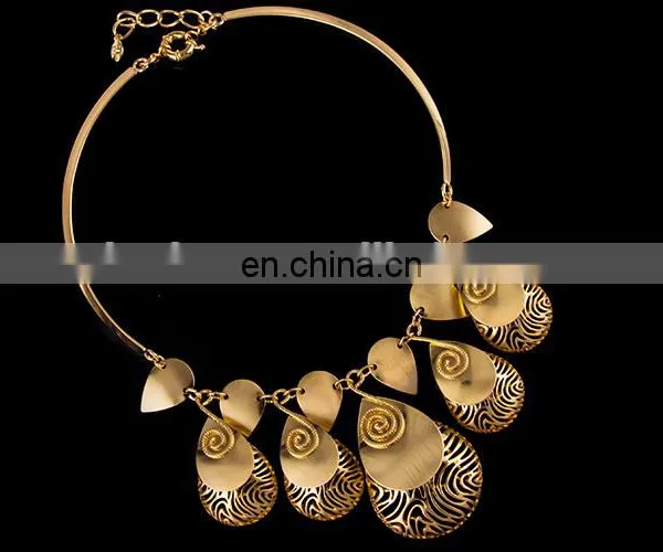 Free Shipping Big Fashion Jewelry Set/dubai Gold Jewelry Set / Rani Haar Jewelry Set CJ014 photo-3