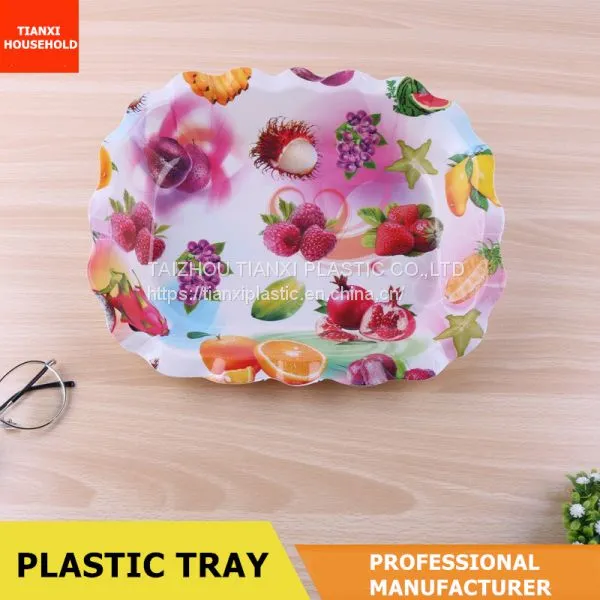TX602 PLASTIC RECTANGULAR PLATE IML TRAY CHEAP