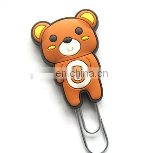 Fancy Soft Pvc Metal Paper Clip