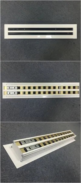 High Ceiling Big Flow Modular Ceiling Vent Supply Linear Slot Diffuser photo-5