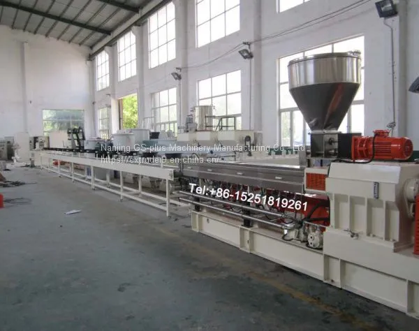 PP PE Caco3 Compounding Extruder Pelletizing Line photo-5
