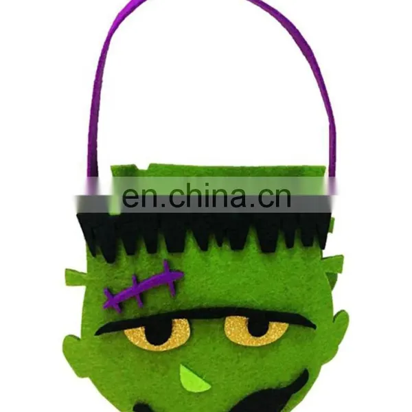 Felt Large Trick Or Treat Halloween GHOST Sweets Basket photo-6