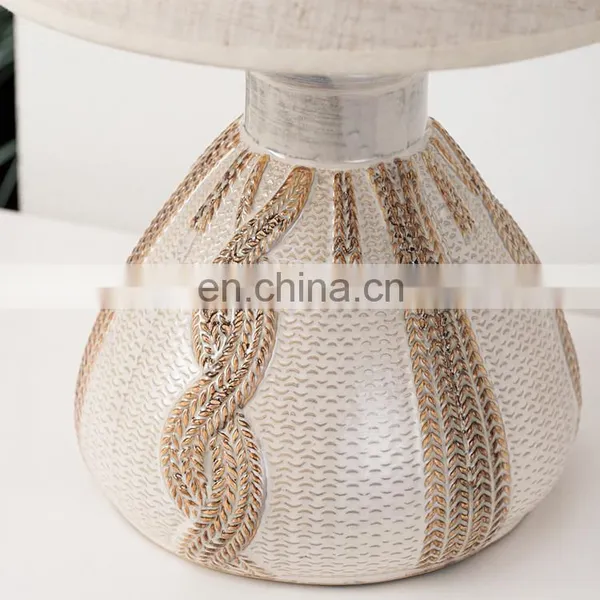 New Korean Hotel Home Decor Nightstand Lamp Exquisite Ceramic Warm Table Lamp for Bedroom photo-4