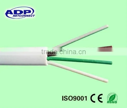 Cable Telephone Indoor 4cores CCA Pvc Insulation 0.9mm With PVC Jacket 5.0mm photo-4
