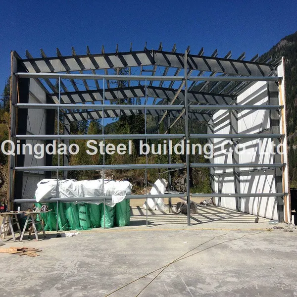 Wide Span Prefabricated Steel Structure Industrial Construction Metal Building Warehouse for Factory Warehouse Rent photo-5