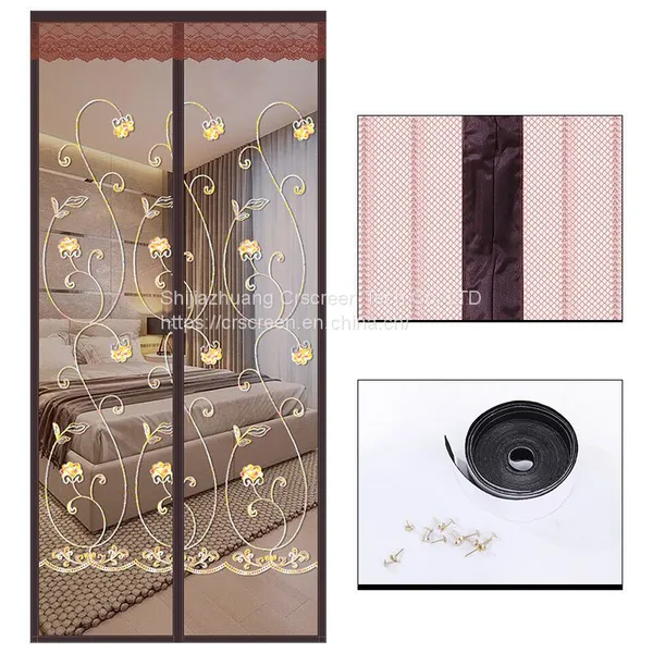 Household Magnetic Hole-Free Door Curtain Summer Magnetic Absorption Soft Door Curtain Partition Curtain Mute Velcro Door Curtain photo-5