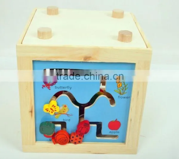 Chinese Kids Games Intelligent Playing Cube Wooden Educational Toys for Kids Wholesale photo-4