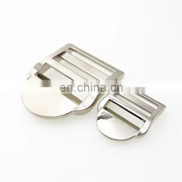 Tri-glide Adjustable Bag Adjuster Custom Ladder Lock Bag Metal Buckle For Backpack photo-2