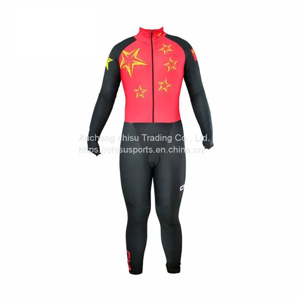 Custom Short Track Speed Skating Suits Cut Resistance Long Sleeved Alpine Ski Wear Waterproof Speed Skating Racing Skin Suit