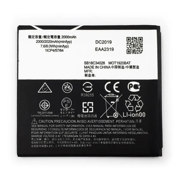Cell Phone Battery JE30 3.8V 2020mAh For Motorola Moto E5 PLAY GO Lithium Ion Batteries photo-3