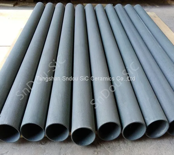 Rsic Furnace Pipes ( RSiC Furnaces Tubes ) ReSiC Ceramic Flame Tube photo-3