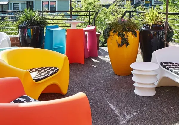 HUKUN Outdoor Plastic Chair and Plastic Sofa Rotomolded Mouldings photo-5