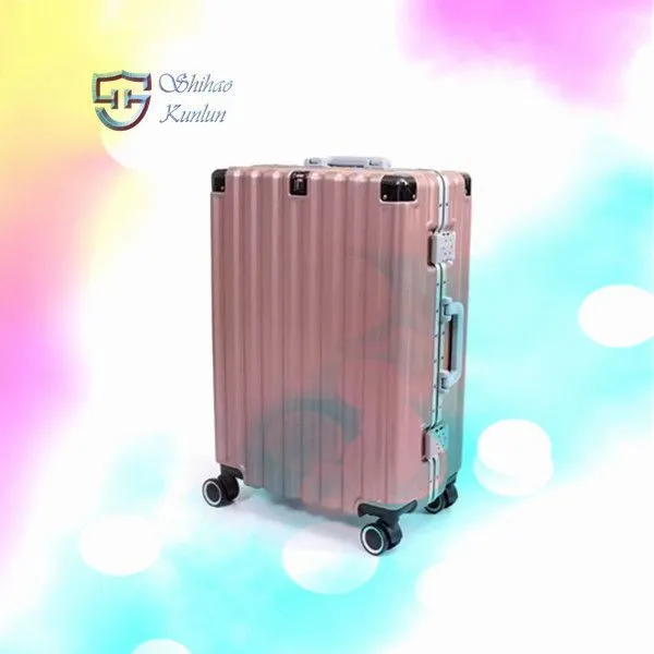 ​ Wholesale Waterproof Travel Luggage ABS Material Suitcase Wide Trolley Luggage Box Set for Outdoor A photo-2
