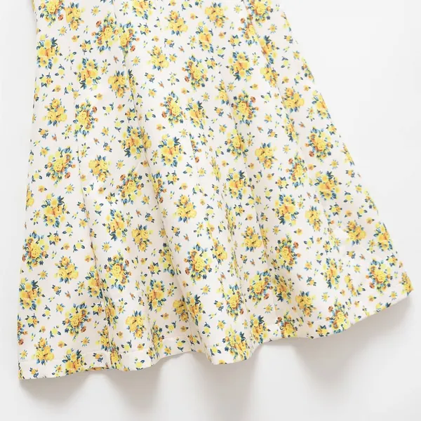2025 Summer New Design Fashionable Flower Printed Strap Dress photo-2