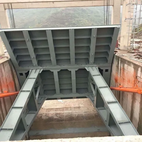 Reservoir Gate Plane Sliding Fixed-wheel Type Curved Steel Gate Hydraulic Engineering River Steel Solid Manufacturer in Stock photo-5
