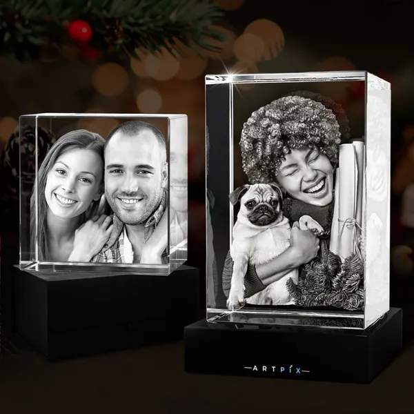 Holy Laser 2D 3D Crystal Photo Engraver Customized Portrait for Pet Friend on Glass & Acrylic Laser Engraving Machine Cube Glass photo-4