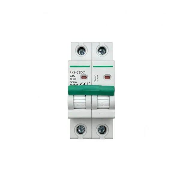 Small DC Circuit Breaker FK6-63DC 500VDC 2P Miniature Low Voltage Circuit Breaker photo-2