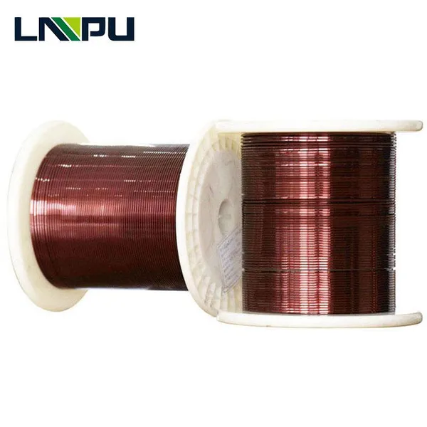 Conductor: Oxygen-free Copper Rod 7x14 mm Thermal Class: 180 Insulation: G2 Standard: IEC 60317-16 Enameled Flat Copper Wire photo-5