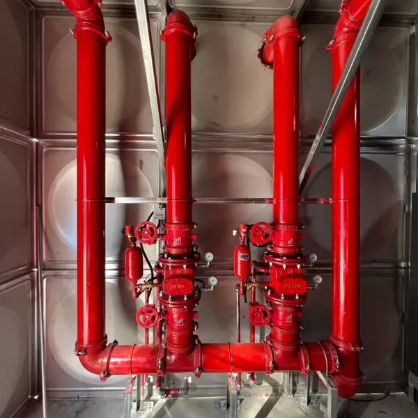 OEM Porcelain Enamel Steel Sectional Water Tank for School Hot Water System photo-4