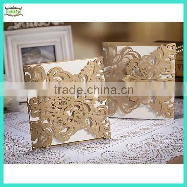 2014 High Quality Handmade Bengali Wedding Invitation Card