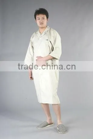 Plush microfiber bathrobe super and warm solid color bathrobes for men