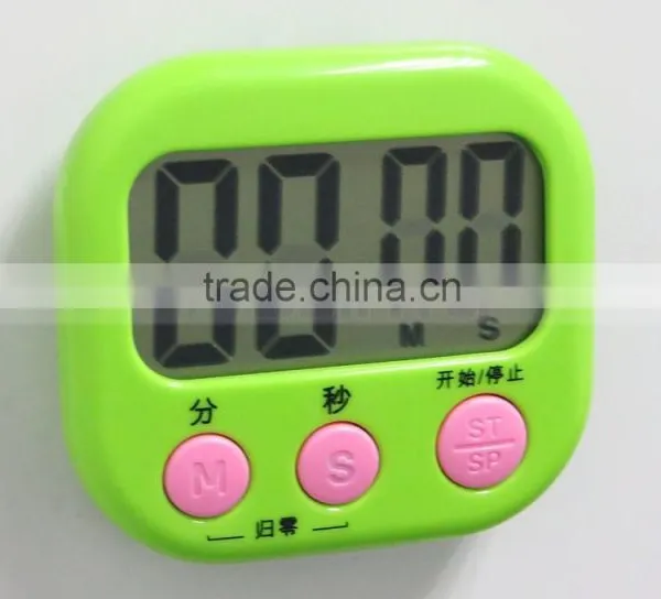 2.9 Inch LCD Big Screen AAA Battery Countdown 4 Color Digital Kitchen Timer photo-3