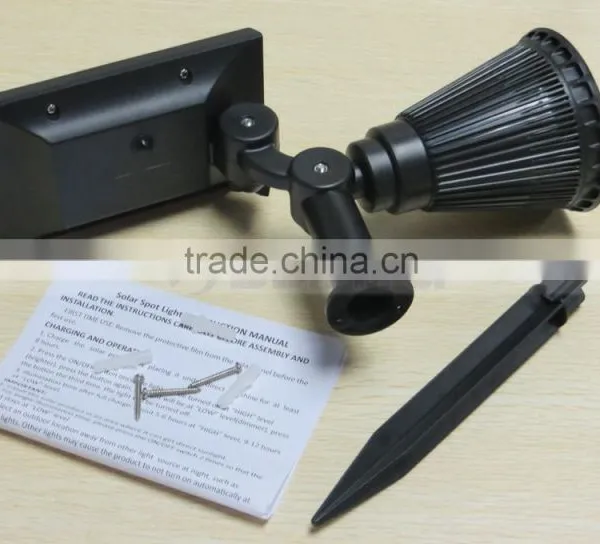 Waterproof Landscape 4 LED Solar Spotlight Outdoor Wall Lamp photo-4