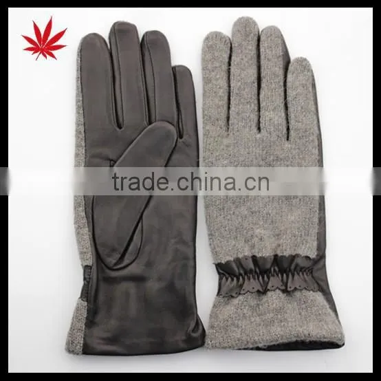 Women Fashion New Style Leather Glove in Europe