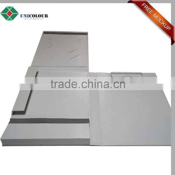 Wholesale Protable Hardcover a4 Cardboard Foldable File Folder photo-3