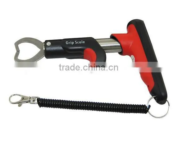 Portable Stainless Steel Fishing Plier Fish Lip Grip With Digital Scale Strong Professional Fishing Gripper