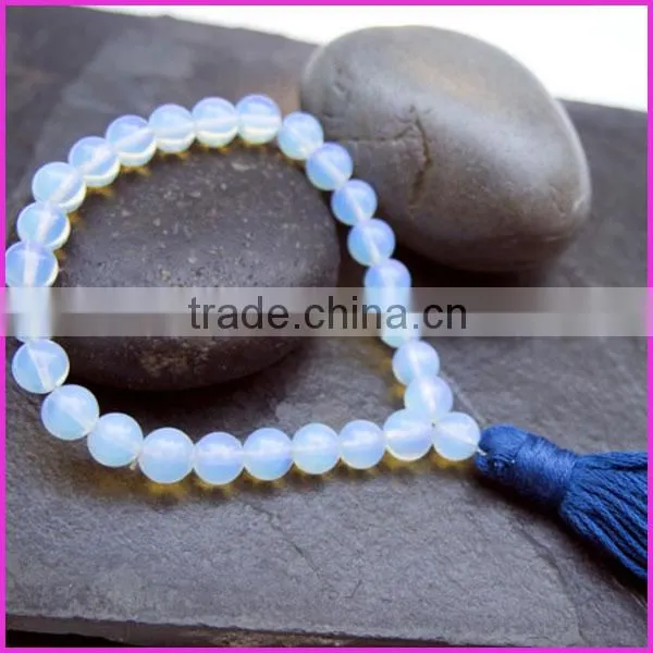 PBB013 Blue Opal Beads Japan Mala Prayer Beads