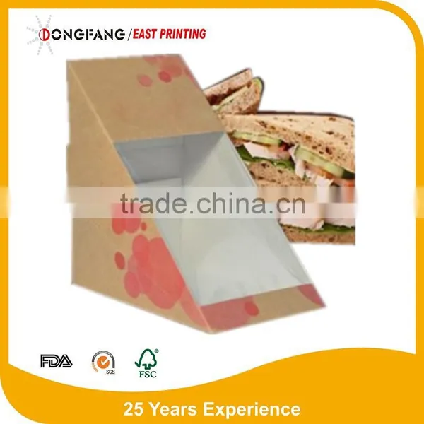 Paper Sandwich Box of High Quality Take Away Paper Sandwich Packaging Box photo-2
