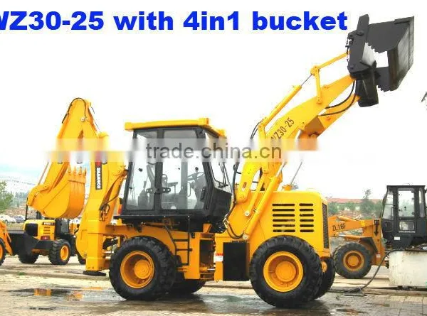 WZ30-25 Backhoe Loader 7600KGS With Cummins Engine,4WD,CE Paper photo-4