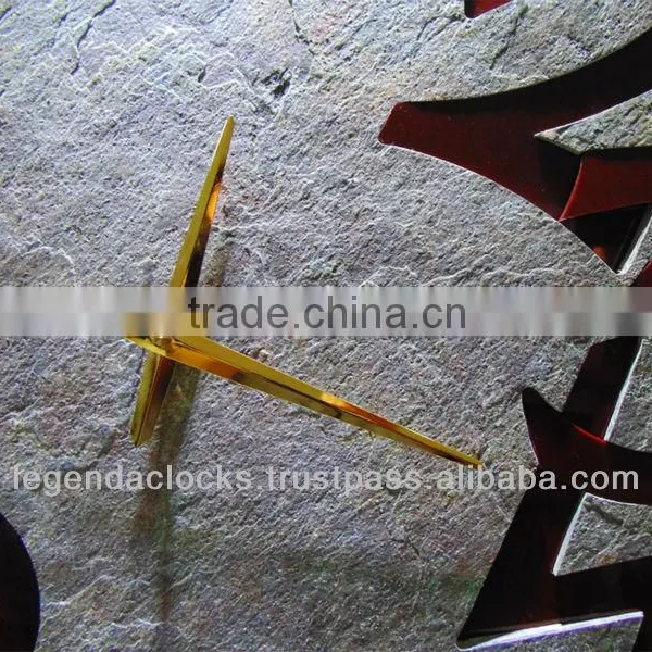 2014 New Design Clock, Stone Veneer Wall Clock With Acrylic Numbers, Unique Clock, Designer Clock, Decorative Wall Clock photo-3