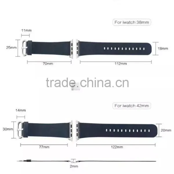 X-Level Elite Series Genuine Leather Watch Band For IWatch Wrist Strap For 38MM Apple Watch MT-4038 photo-3