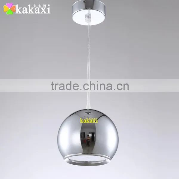 12W Apple LED Pendant Lights For Dining Room Lamp Plating Silver Color Creative LED Chandeliers