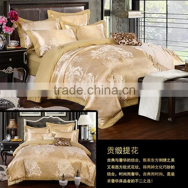 Wedding Suite Optimal Silk Satin Jacquard Bedding Set photo-6