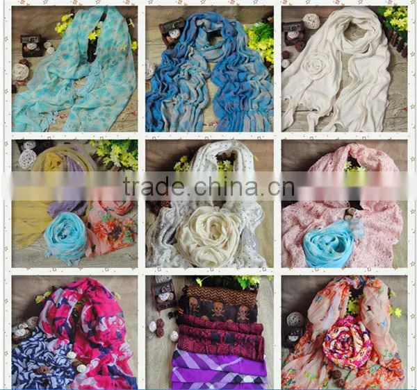 Custom Logo 90x90 Twill Silk Cross Print Scarf for Girls photo-3