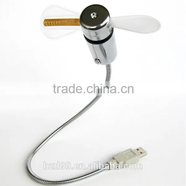 New OEM/ODM Logo Design Metal Flexible Small Electric Rechargeable USB Program LED Custom Message Fan photo-3