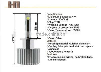 Waterproof High Brightness Car Headlight Mini Projector H1 photo-3