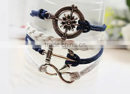 >>hot Selling Handmade DIY Personalized Infinity Beach Jewelry Bracelet/ photo-3
