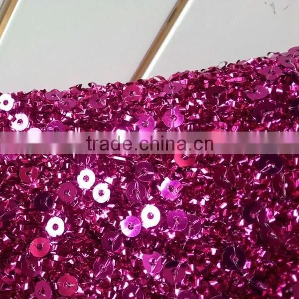 Fantastic Bright Sequin Lace Polyester Material Type Embroidery Lace Fabric photo-2