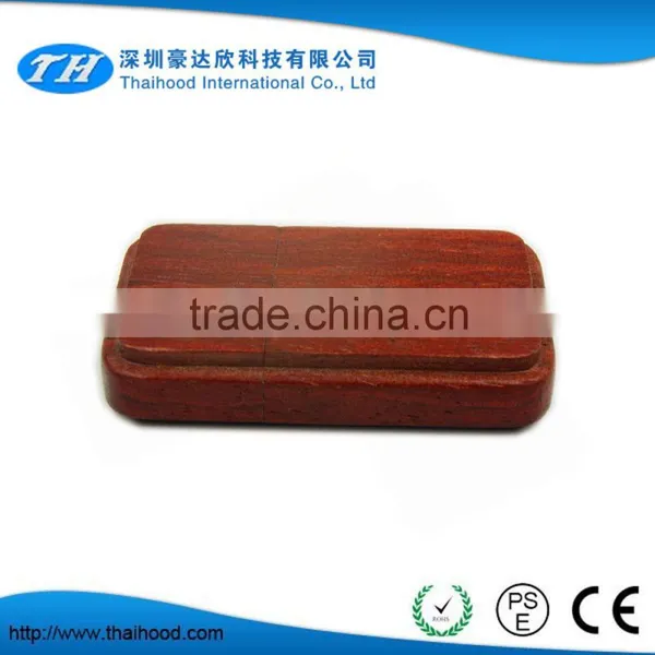 Wholesale Square Laser Engraved Walnut Wood USB Flash Drive photo-4