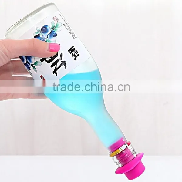 Wholesales Cheaper Logo Design Silicone Wine Stopper photo-3