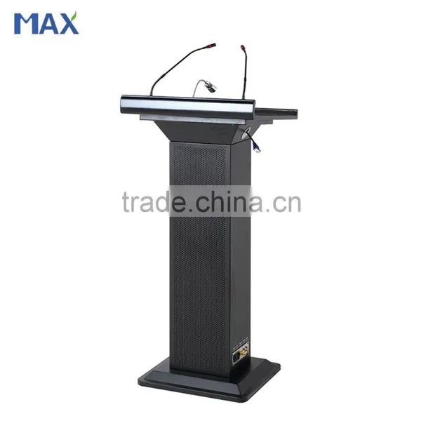 Black Powder Coated Metal Digital Steel Podium