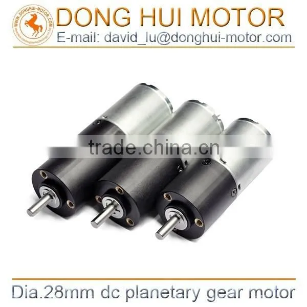 China Supplier 12V 24V 28mm Planetary Gear Motor photo-3