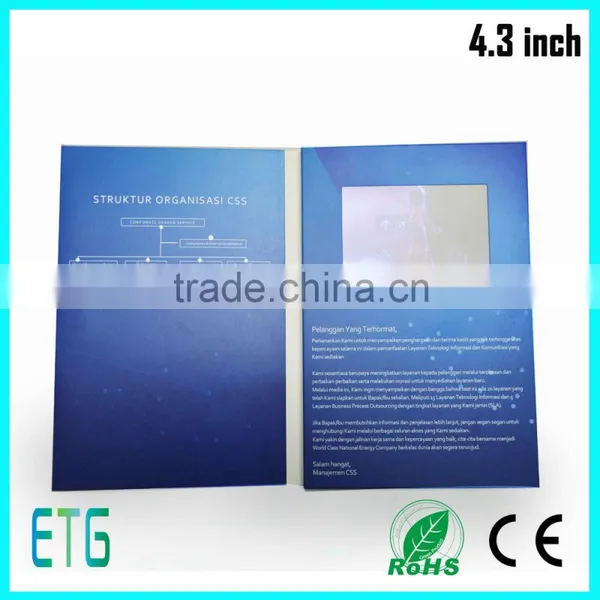 New 2016 Promotional Video Brochure, Touch Screen Wifi Lcd Video Brochure, Hot Avi Sex Mp4 hd 7 Inch Video Brochure