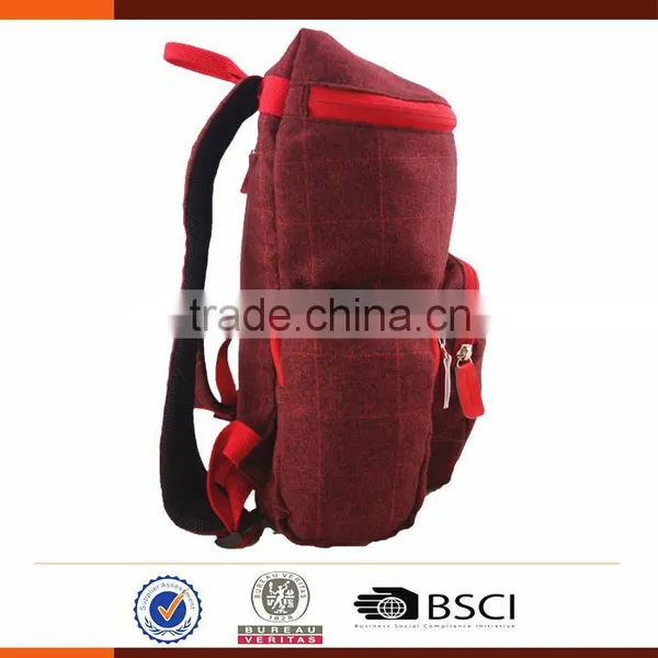Korean Cotton Square Laptop Backpack Bag for College Girls photo-3