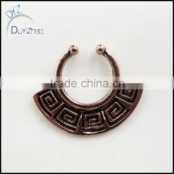 Hot Sale Septum Clicker Fake Nose Hoop Rings photo-2