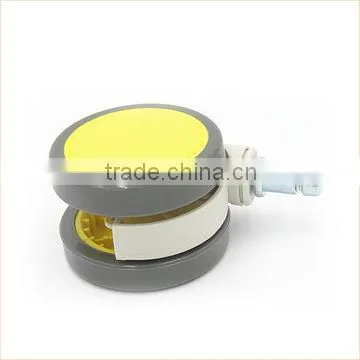 China Popular 65mm Yellow Nylon 360 Swivel Medical Caster photo-4